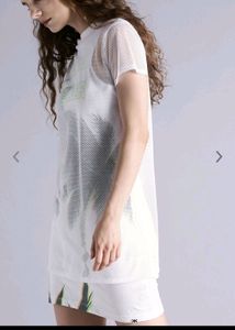 White Mesh Dress