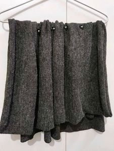 Black Semi Woolen Stole