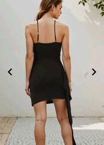 Chic Black Halter Bodycon Dress