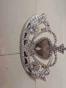 Sparkling Silver Princess Crown