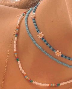 Daisy Beaded Necklaces💙