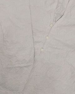 Deal Of The Day💥 White Embroidered Kurta