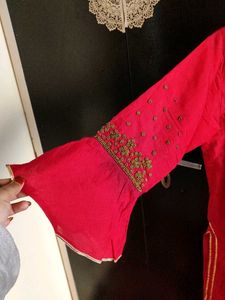 beads work ghrara and kurta set