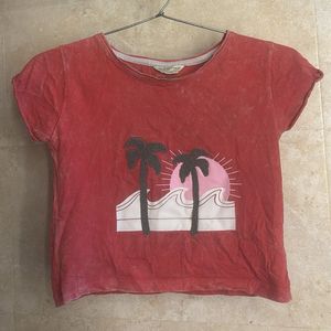 Coral Crop Top