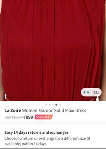 Beautiful Maroon Gown