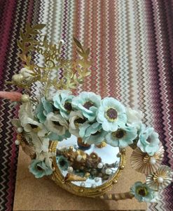 Floral Wedding Decor Engagement Ring Platter