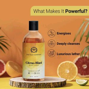 The Man Co. Citrus Blast Body Wash (250ml) 🍊🧡