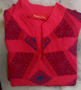 ❤New Unused Woolen❤Geometric Print Kurta
