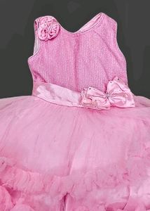 Pink Ruffle Party Dress