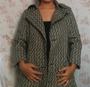 Herringbone Tweed Coat