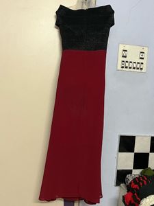 Pintrest Elegant maroon Evening Gown