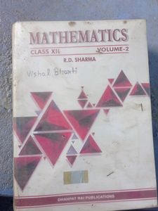 RD Sharma Maths Class 12 (Volume 1&amp;2)