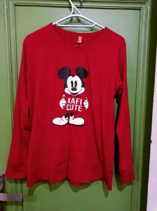 Red Mickey Mouse T-shirt