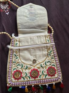 Embroidered Crossbody Bag