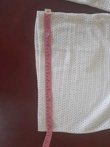 Off-white Knit Wide Leg Pallazos