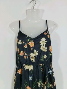 Black Printed Jumpsuit (Women)