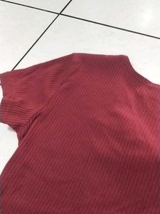 Crop Top Maroon
