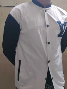 Stylish White &amp; Black Jacket