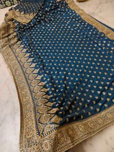 Very Beautiful 😍 Royal Blue Saree