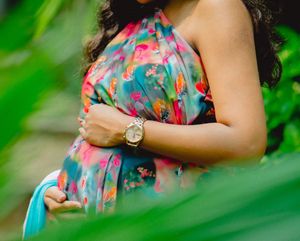 Floral Maternity Shoot Gown