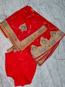 Classic Red Lehnga 3 Piece Set