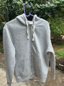 Gray Zip-Up Hoodie