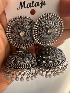Oxidised Jhumkas