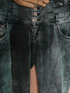 High Waisted Denim Jeans