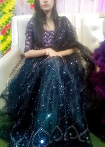 Heavy Wedding Elegant BlackLehenga Choli