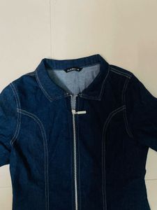 Denim Mini Shirt Dress