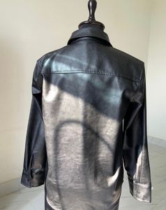 ZARA FAUX LEATHER OVERSHIRT(Quality 💯)