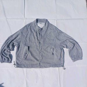 👉 “Grey Bomber Style Jacket – Size 46 (Chest 116)
