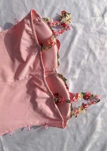 Brand New(Urbanic) Pink Floral Embroidered Dress