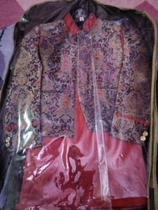 Paisley Patterned Indian Wedding Outfit