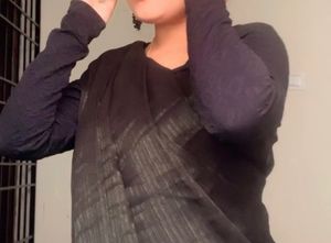🎀Black &amp; Green Saree 🎀