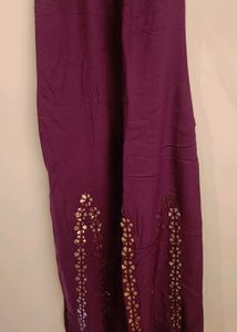 Flared Purple Palazzos