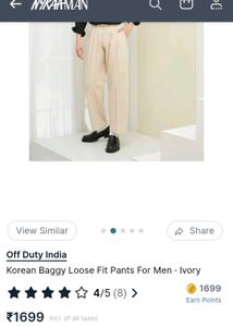 Offduty Korean Bagg Fit Pants