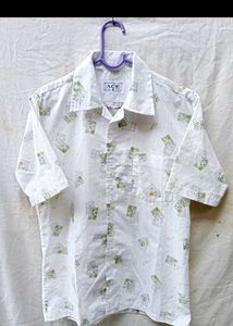 Stylish White Printed Casual Shirt for Men