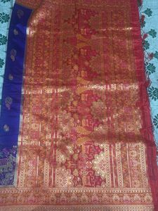 Elegant Purple Banarasi Silk Saree