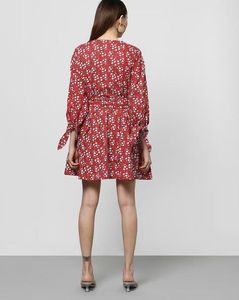 Red Floral Print Dress