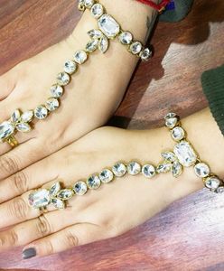Statement Kundan Hand Harness