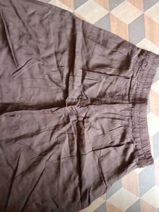 Brown Best Digins Embroidery Palazzo
