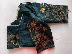 Gray Blouse with Mirror Details