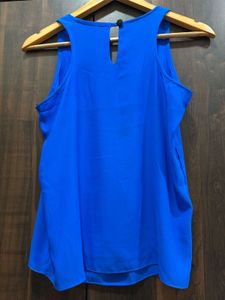 Blue Sleeveless Tank Top