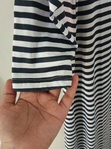 Striped Open Front shrug