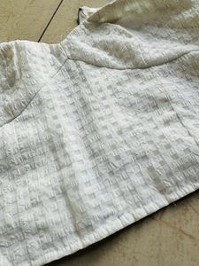 White Top With Back Zip