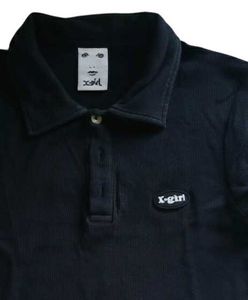 X-Girl Black Polo Shirt