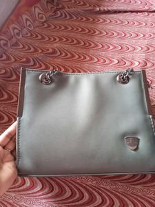 Light Blue Chain Handle Bag