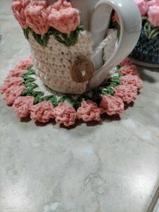Crochet Mug Cozy & Coaster Set