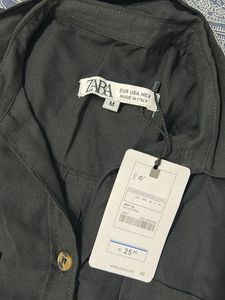 Black Button-Down Shirt